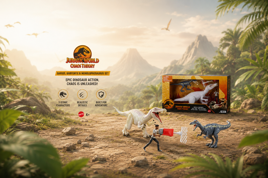 Jurassic World Chaos Theory Darius, Baryonyx & Monolophosaurus Set