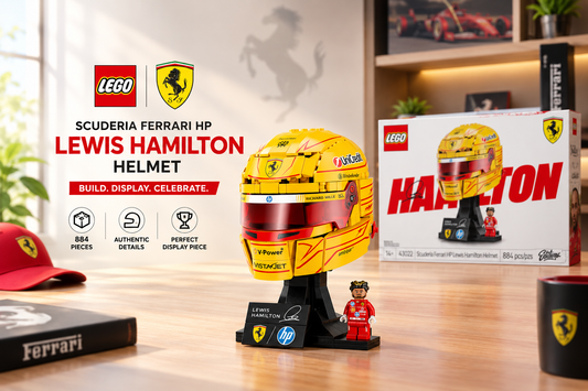 LEGO Scuderia Ferrari HP Lewis Hamilton Helmet – 884 Pieces
