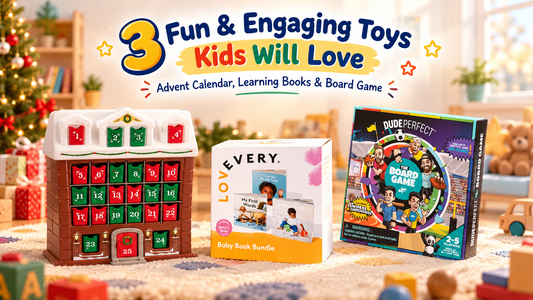 3 Fun & Engaging Toys Kids Will Love: Advent Calendar, Learning Books & Board Game