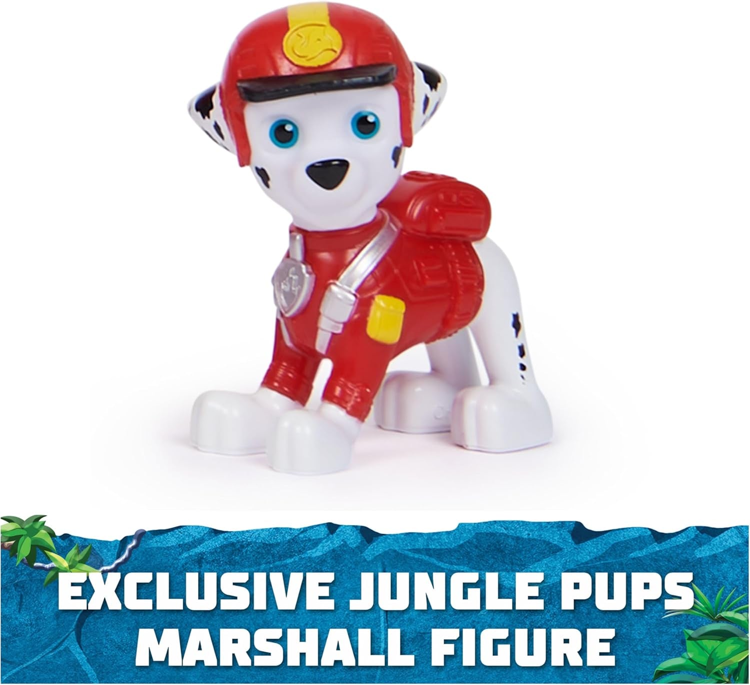 Jungle Pups, Marshall Elephant Firetruck with Projectile Launcher, Toy Truck with Action Figure, Kids Toys for Boys & Girls Ages 3 and Up