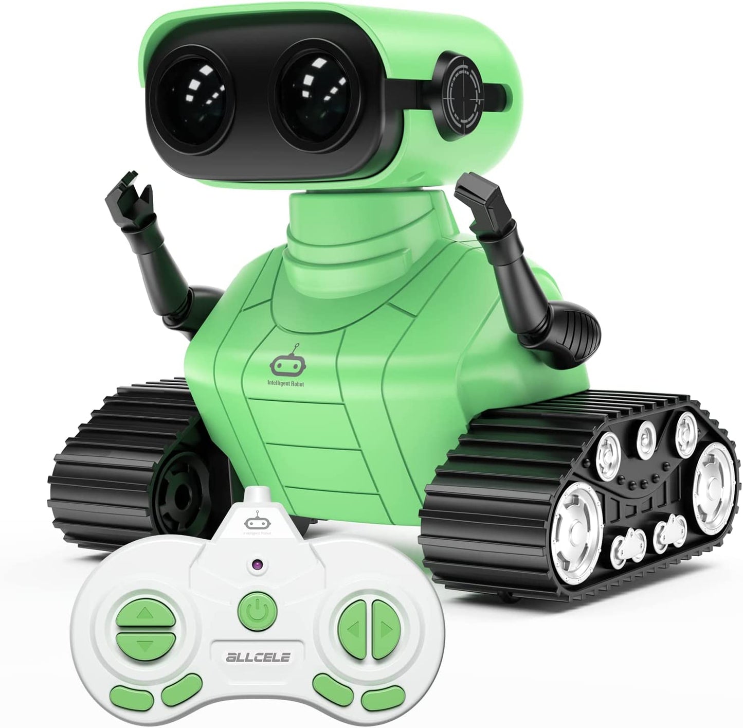 Girls Robot Toy, Rechargeable RC Robot for Kids, Remote Control Toy with Music and LED Eyes, Gift for Children Age 3 Years and up - Pink
