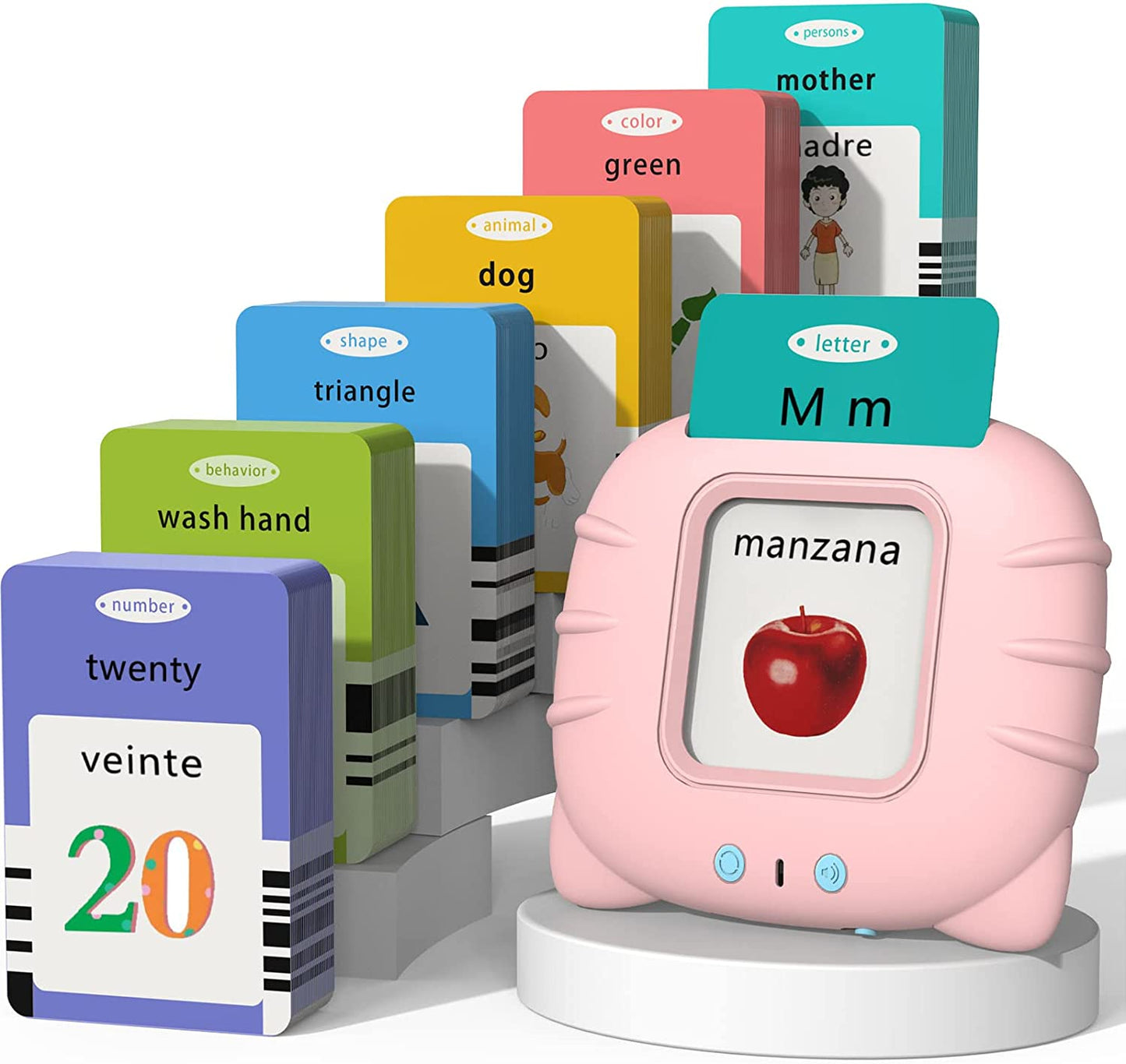 Talking Flash Cards for Toddlers 1 2 3 4 5, Speech Therapy Toys Autism Toys, ABC 123 Sight Words Etc - 255 Cards-510 Sides, Educational Learning Interactive Toys with Giftable Package