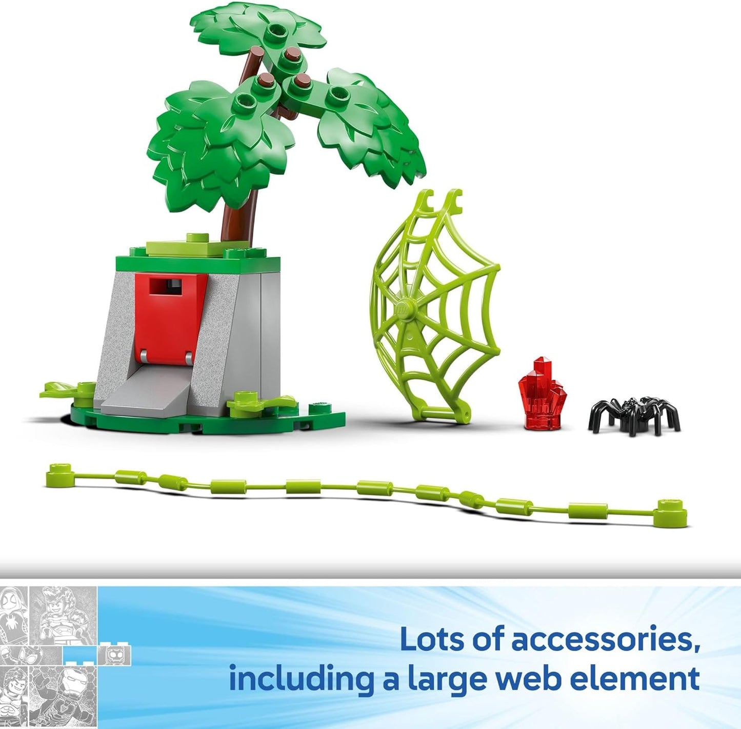 Marvel Spidey and His Amazing Friends Spin and Electro Dinosaur Vehicle Chase - Car and Motorcycle Preschool Building Toy for Kids, Boys and Girls, Ages 4+ - Gift Idea for Birthdays - 11198