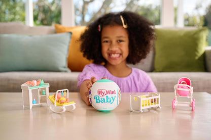 My Mini Baby Series 1 (2 Pack) by , Collectible Mystery Capsule, Toy for Girls, Realistic Miniature Baby, Playset and Accessories