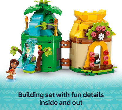 Disney Moana'S Island Fun Building Toy Playset - Princess Moana Toy for Kids, Girls and Boys, Ages 5+ - with 2 Disney Micro-Dolls and Pua Animal Figure - Gift Idea for Birthdays - 43260