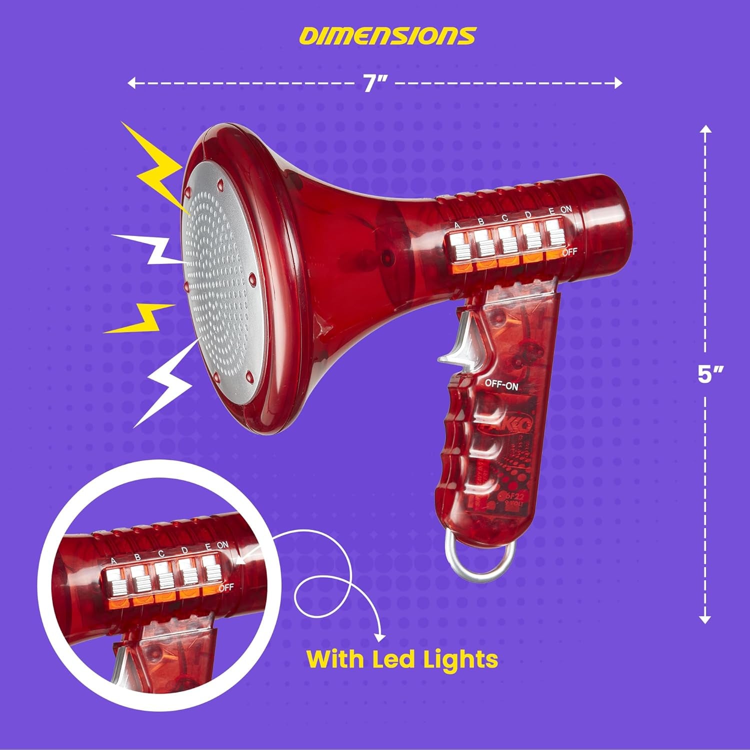 Tech Gear Multi Voice Changer – Amplifies Voice with 8 Fun Effects, Fun Toy or Gift for Kids Ages 5+- Christmas Gifts, Stocking Stuffer, 6.5”, Colors May Vary