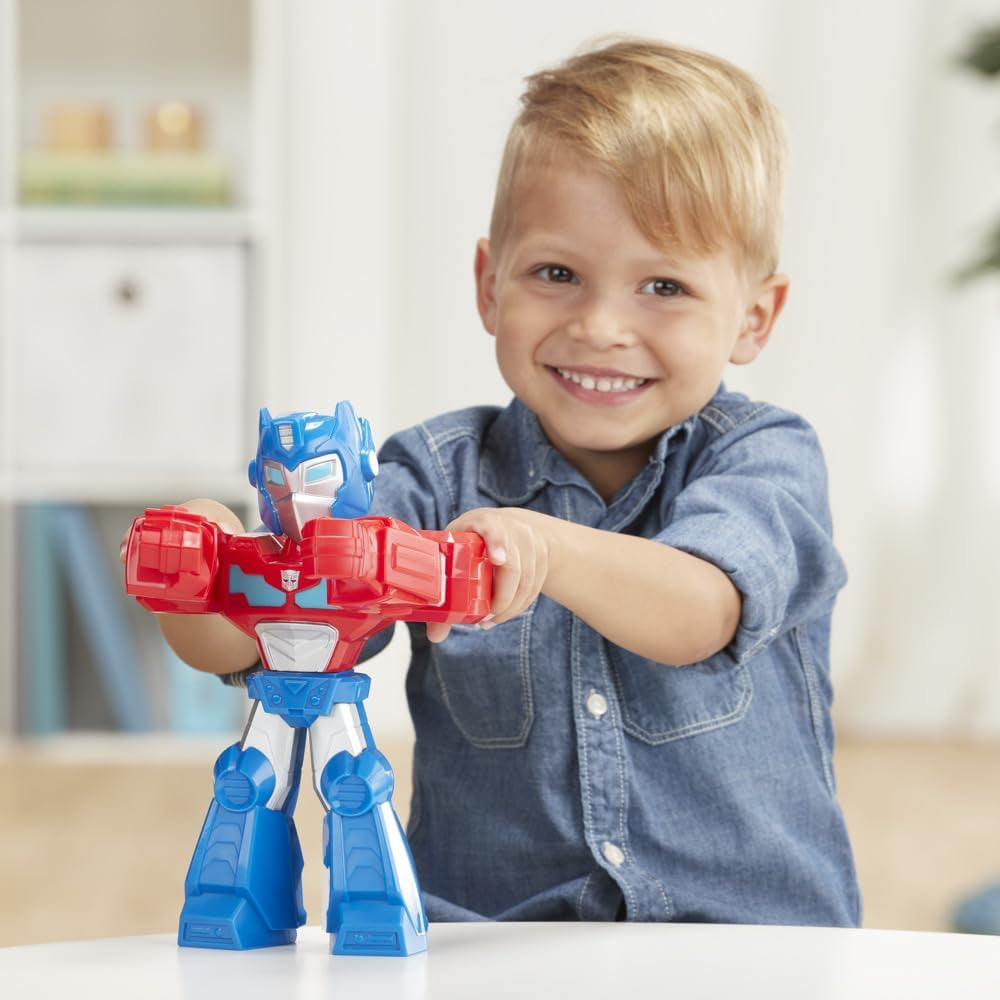 Optimus Prime Mega Mighties 10" Action Figure, Toys for Kids Ages 3 & up (Amazon Exclusive)