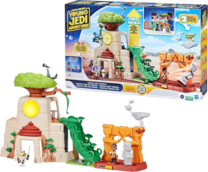 : Young Jedi Adventures Tenoo Jedi Temple, 20-Inch-Tall Playset with Lights & Sounds, 2 Action Figures, Preschool Toys for 3 Year Old Boys & Girls & Up