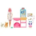 Barbie Fast Cast Veterinarian Clinic Playset with Pink Colored Hair Fashion Doll, Vet Furniture & 10+ Accessories, Barbie Vet Clinic Doll