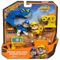 Rubble & Crew, Power Tool Pups, Rubble & Wheeler Figures with Working Tools, for Kids Ages 3 and up