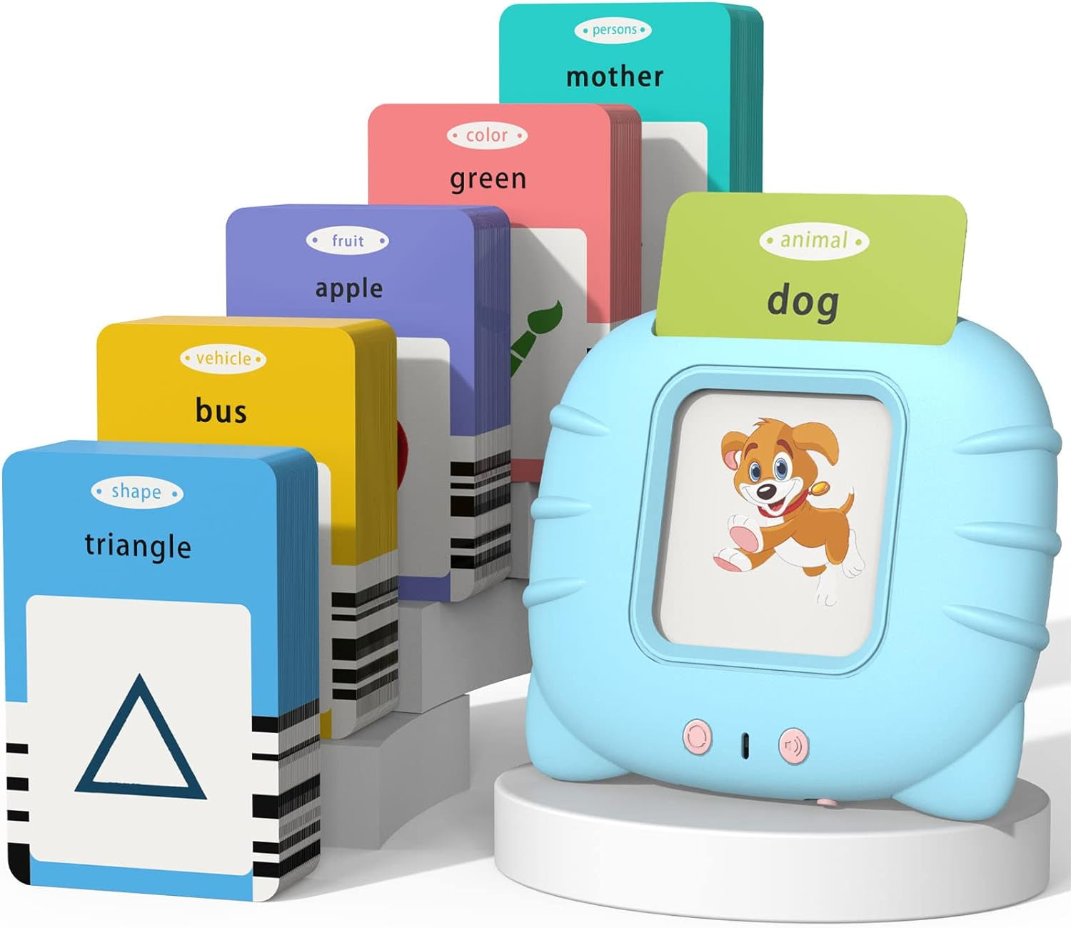 Talking Flash Cards for Toddlers 1 2 3 4 5, Speech Therapy Toys Autism Toys, ABC 123 Sight Words Etc - 255 Cards-510 Sides, Educational Learning Interactive Toys with Giftable Package