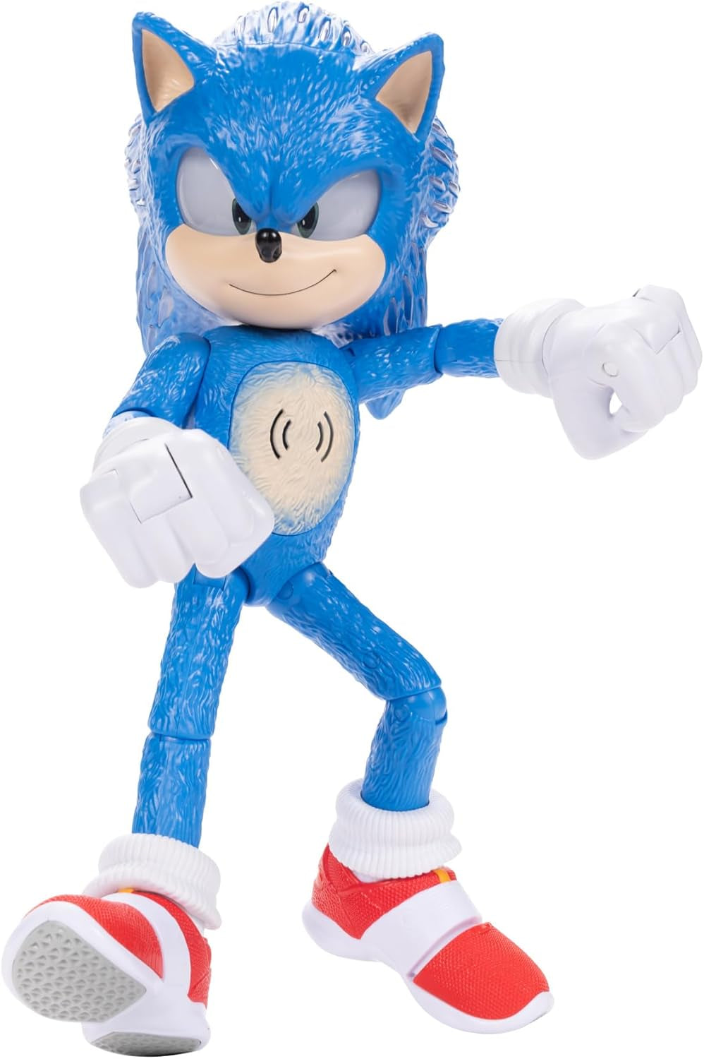 3 Ultimate Talking Sonic 12-Inch Figure, Features 30+ Iconic and Humorous Phrases and Sounds from the Movies, Light-Up Eyes and Quills
