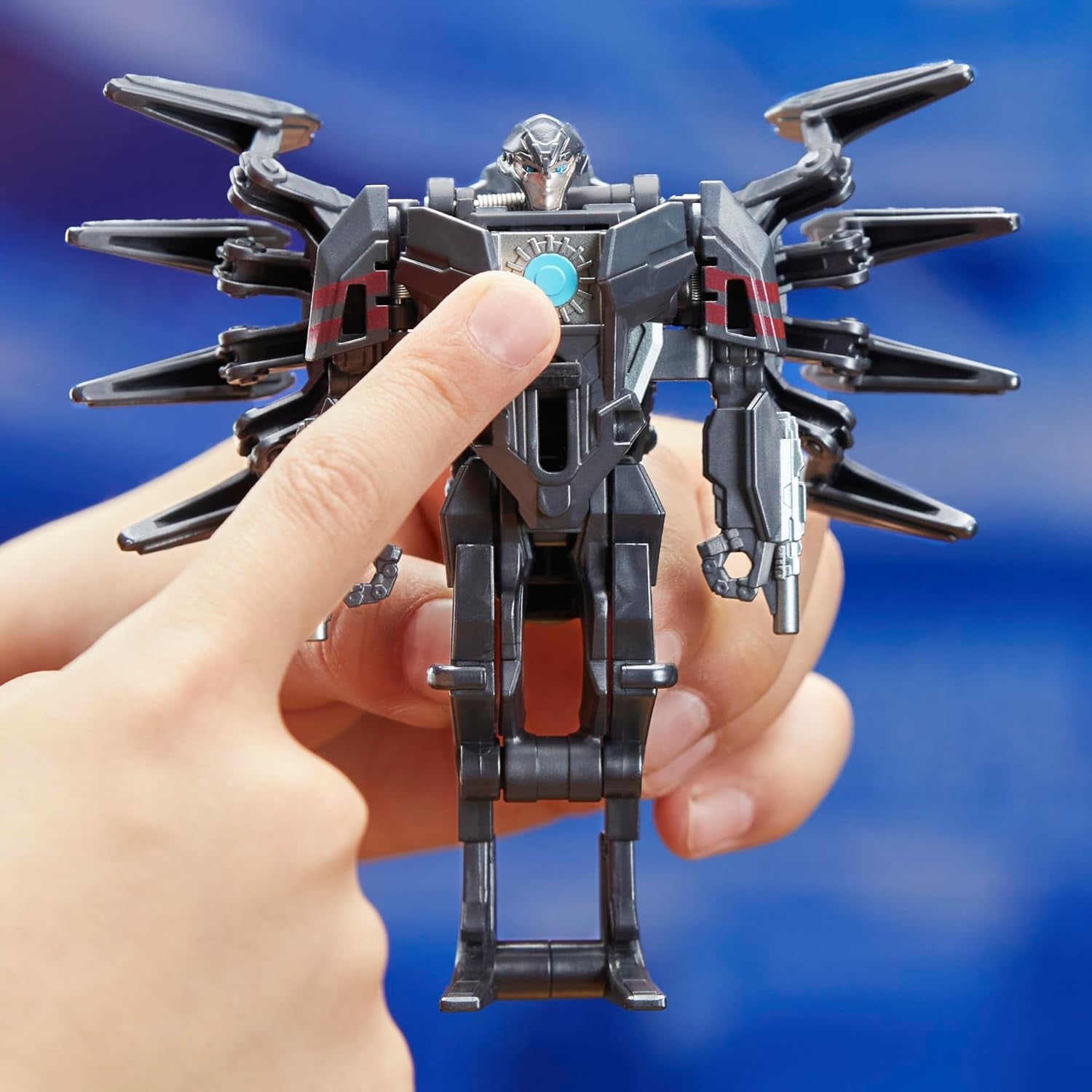 : One Cog Changer Bumblebee (B-127) & Airachnid, 4-Inch Robot Action Figures, Interactive Toys for Boys & Girls Ages 6 and Up
