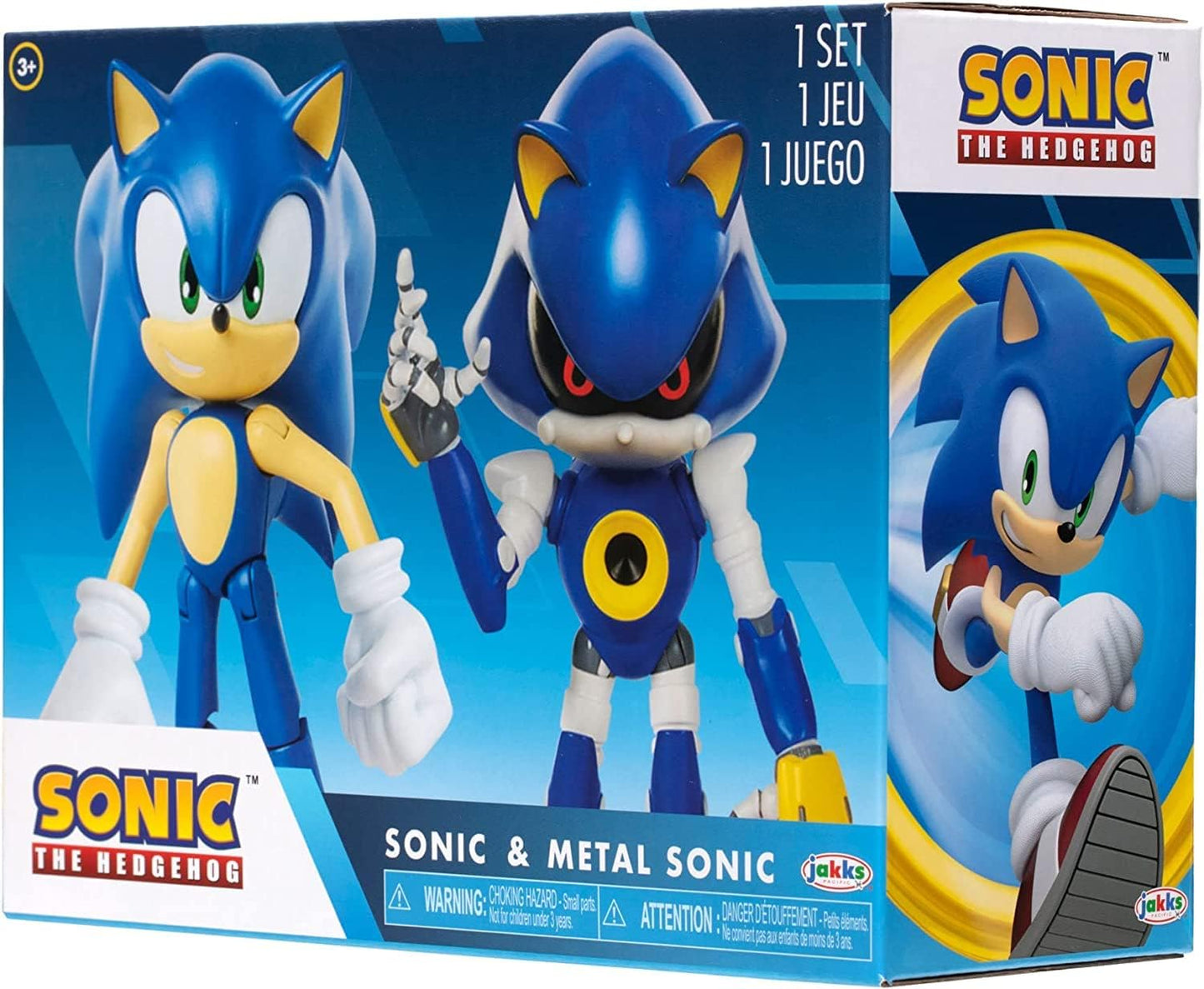 Sonic the Hedgehog Sonic 4" Action Figure 2 Pack - Modern Sonic & Modern Metal Sonic