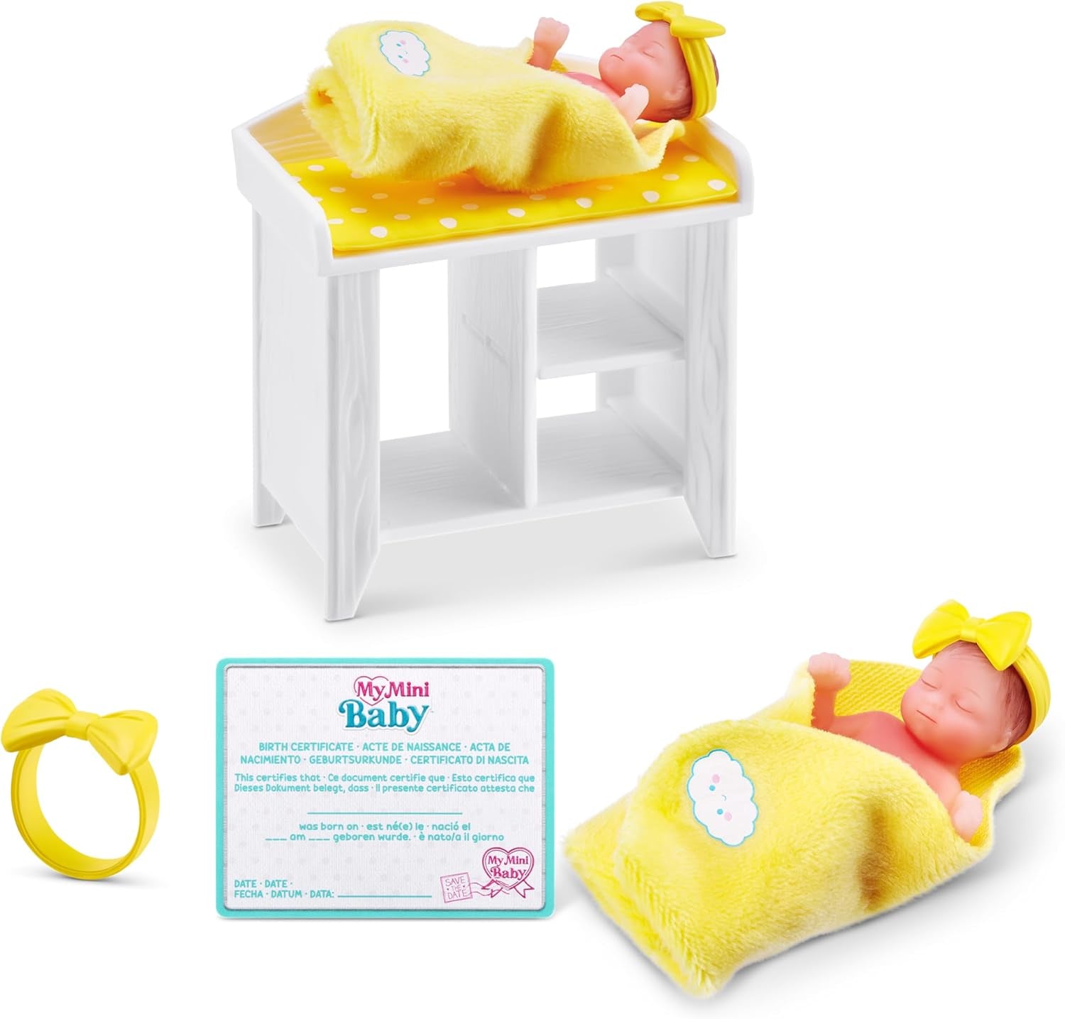 My Mini Baby Series 1 (2 Pack) by , Collectible Mystery Capsule, Toy for Girls, Realistic Miniature Baby, Playset and Accessories