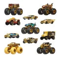 Bigfoot 50 Trophy Champions Diecast Car Set (5x Monster Trucks & 6 Hot Wheels)