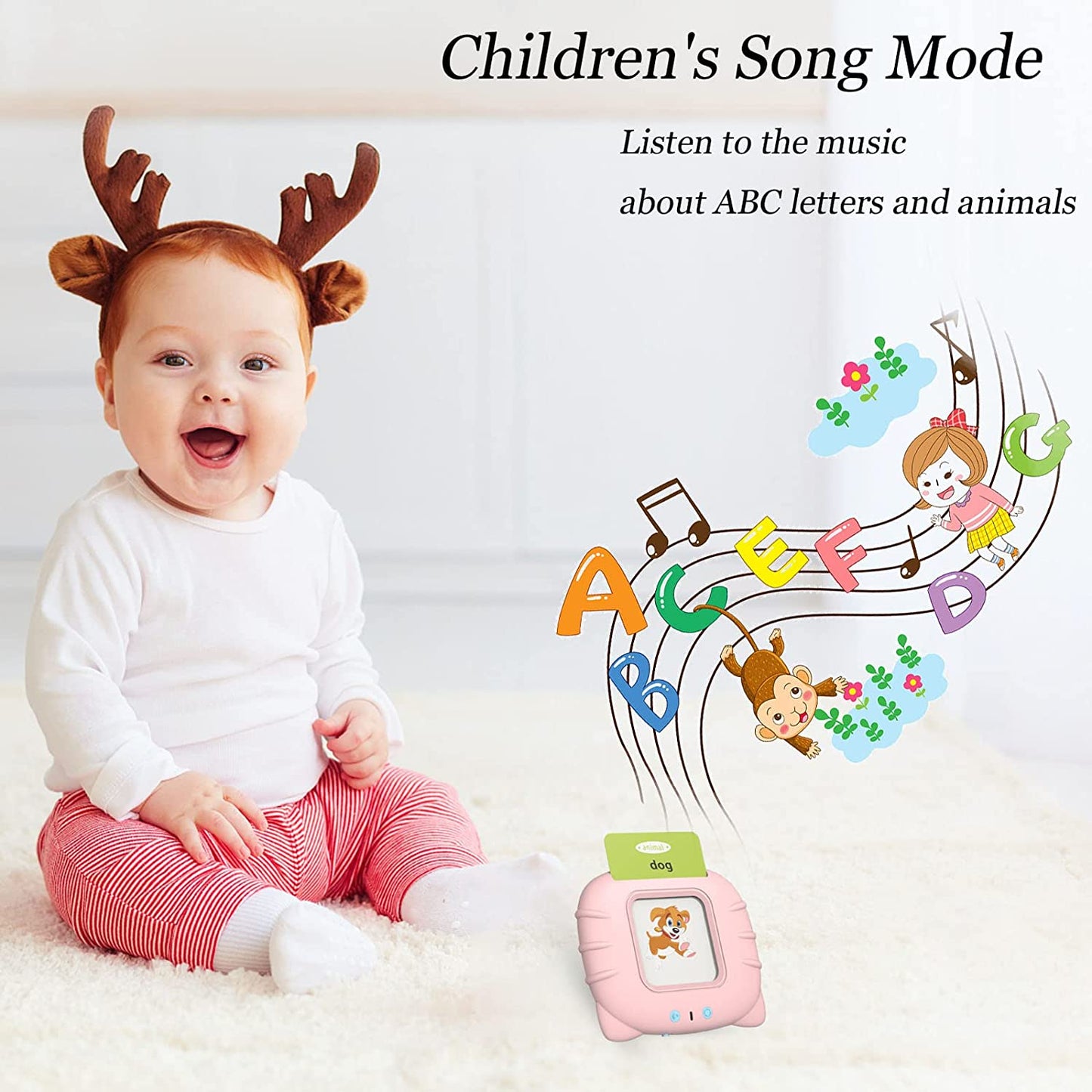 Talking Flash Cards for Toddlers 1 2 3 4 5, Speech Therapy Toys Autism Toys, ABC 123 Sight Words Etc - 255 Cards-510 Sides, Educational Learning Interactive Toys with Giftable Package