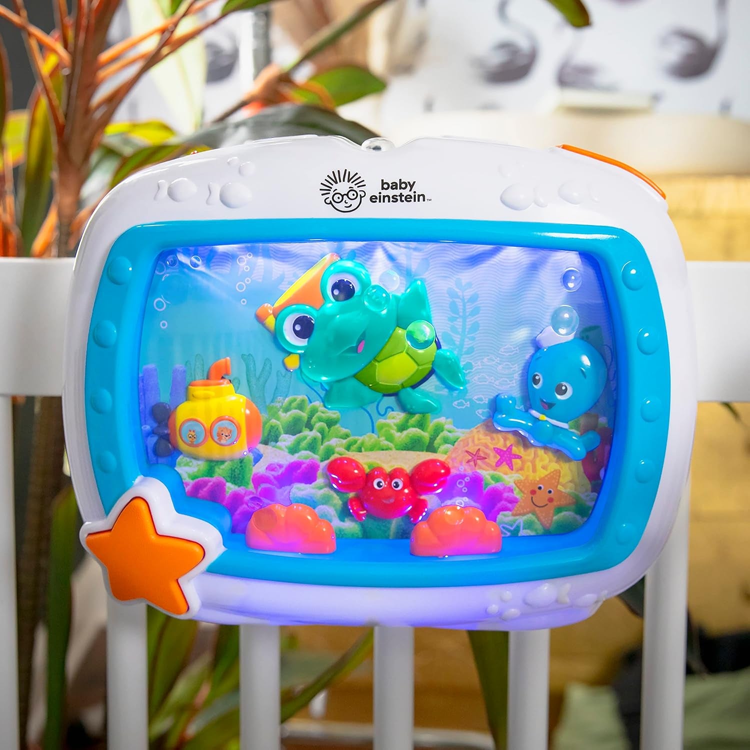 Sea Dreams Soother Musical Crib Toy and Sound Machine, Newborn and Up