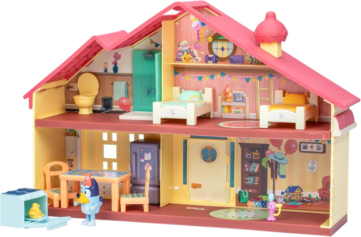 Celebration Home Playset – Birthday Party House with 11 Removable Furniture & Accessories, Includes Exclusive Birthday Figure, Imaginative Play Toy for Kids, Ages 3+