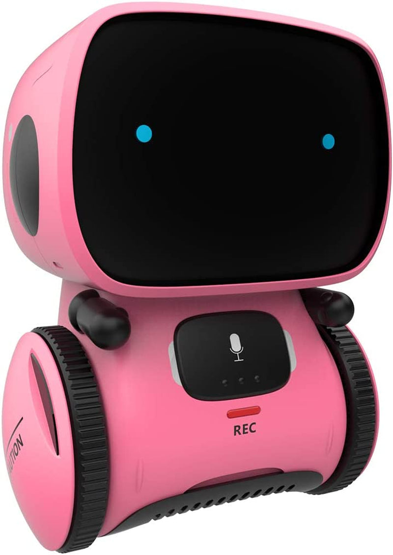 Robot Toys for Boys and Girls, Voice Control and Touch Sensor Interactive Smart Talking Robots Intelligent Partner and Teacher with Singing, Dancing, Repeating, Toy Gifts for Kids Age 3 and Up