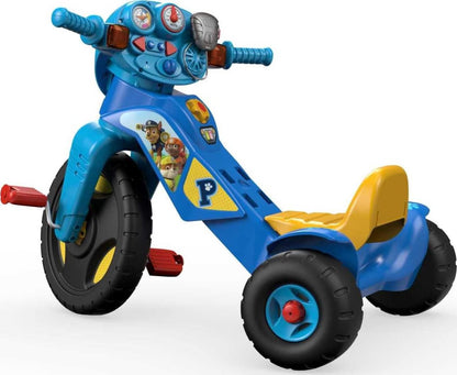 PAW Patrol Toddler Tricycle Lights & Sounds Trike Toy Bike with Handlebar Grips & Storage for Preschool Kids Ages 2+ Years