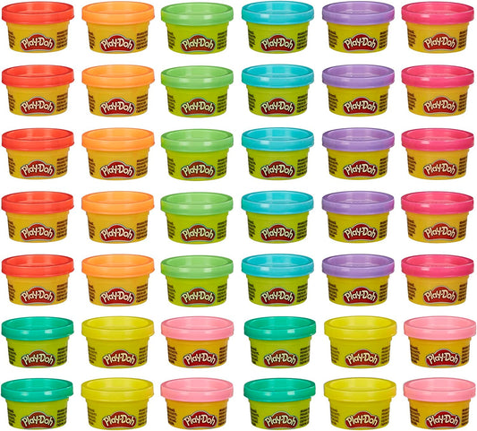 Play Doh Bulk Handout 42-Pack of 1-Ounce Modeling Compound Cans, Non Candy Halloween Handout Toys & Party Favors, Kids Arts & Crafts, Preschool Toys, Ages 2+ (Amazon Exclusive)