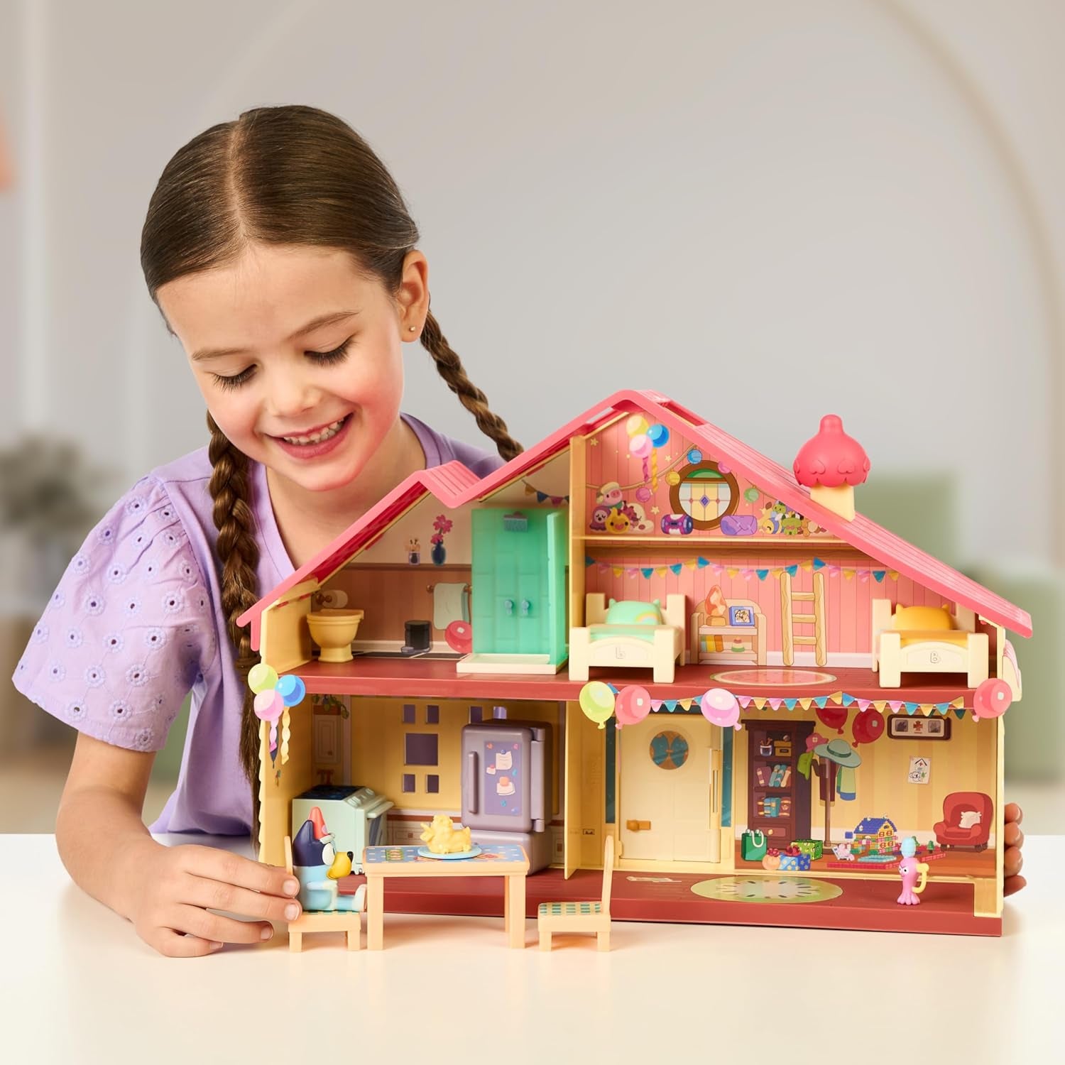 Celebration Home Playset – Birthday Party House with 11 Removable Furniture & Accessories, Includes Exclusive Birthday Figure, Imaginative Play Toy for Kids, Ages 3+