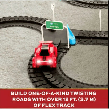 FAO Schwarz Vehicle Car Build & Race Roadway 287 Piece Track Play Set