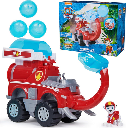 Jungle Pups, Marshall Elephant Firetruck with Projectile Launcher, Toy Truck with Action Figure, Kids Toys for Boys & Girls Ages 3 and Up