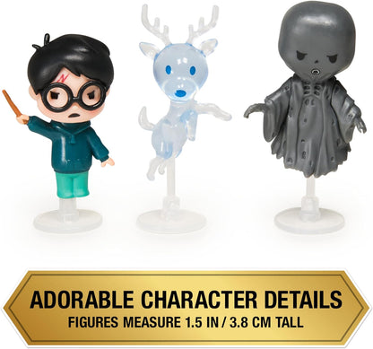 Harry Potter, Micro Magical Moments Year 3 Figure Set with Harry, Stag Patronus, Dementor & Display Case, Kids Toys for Ages 6 and Up