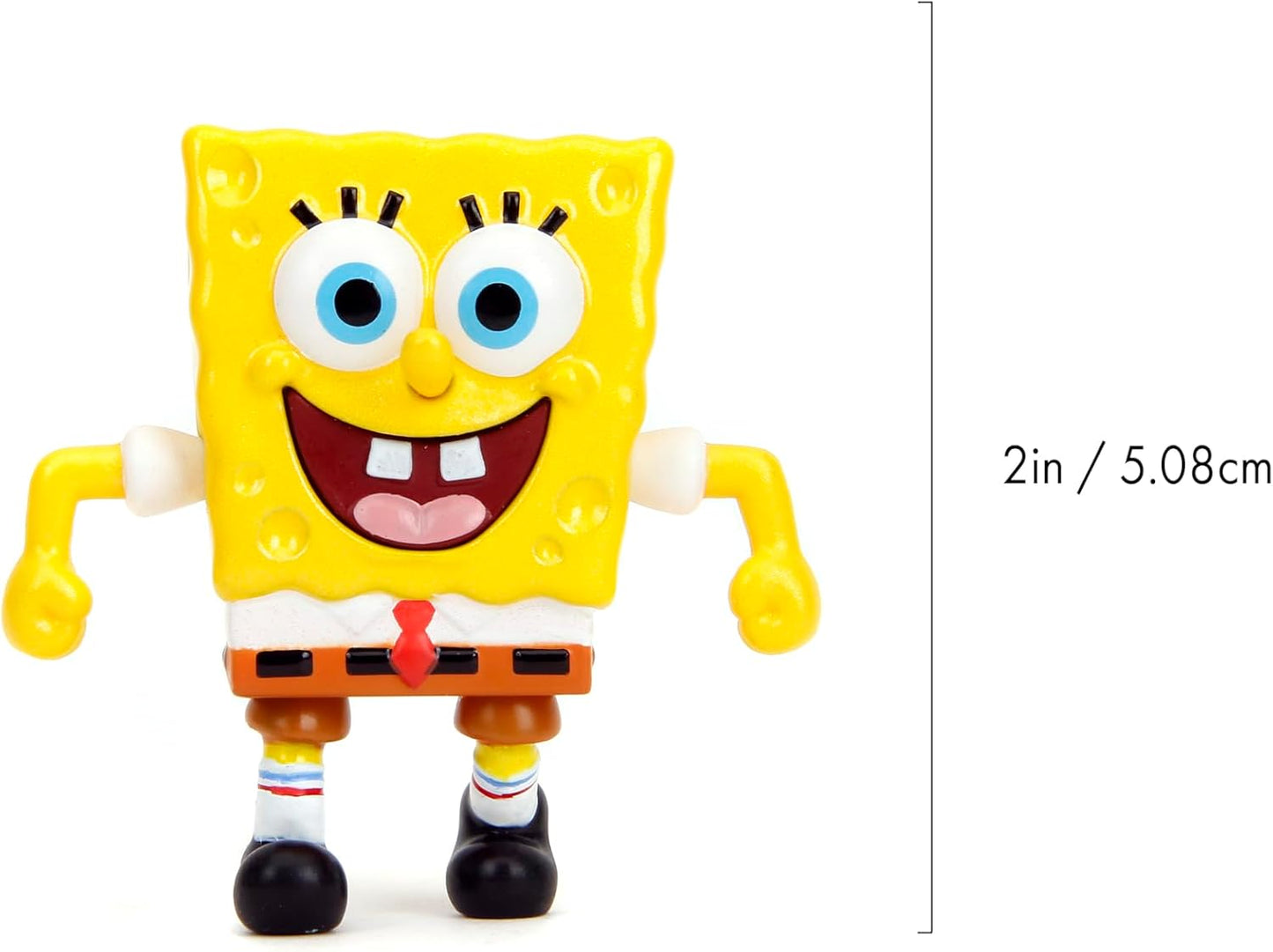 Spongebob Squarepants 2.5" 4-Pack Die-Cast Figures, Toys for Kids and Adults
