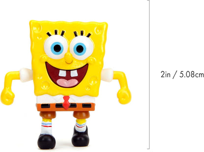 Spongebob Squarepants 2.5" 4-Pack Die-Cast Figures, Toys for Kids and Adults