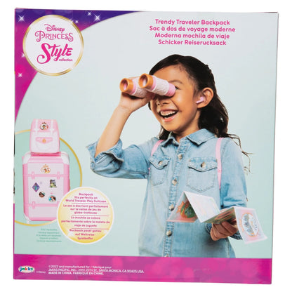 Disney Princess Style Collection Trendy Traveler Children's Pink Pretend Play Backpack
