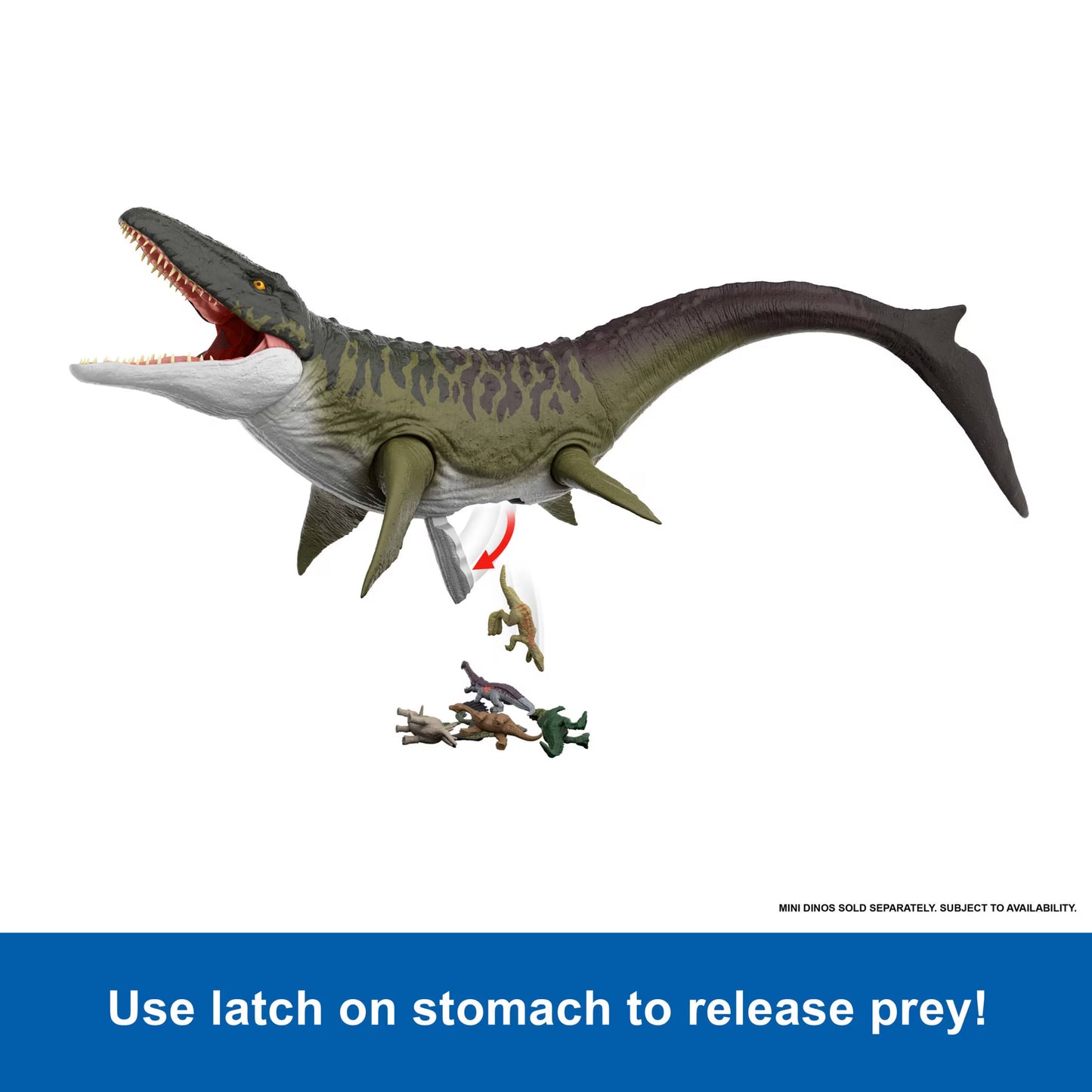 Jurassic World Rebirth Super Colossal Mosasaurus Action Figure, Dinosaur Toy