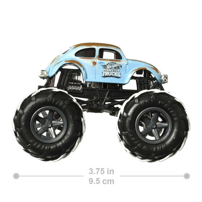 Hot Wheels Monster Trucks, 1:64 Scale Toy Truck & 1 Crushable Car (Styles May Vary)