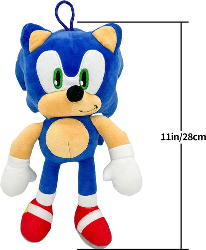 Sonic Plush Doll,The Hedgehog 2 the Movie Plush,Knuckles Sonic Plush Toy, Shadow Stuffed Animals Plush Pillow, Gift for Kids