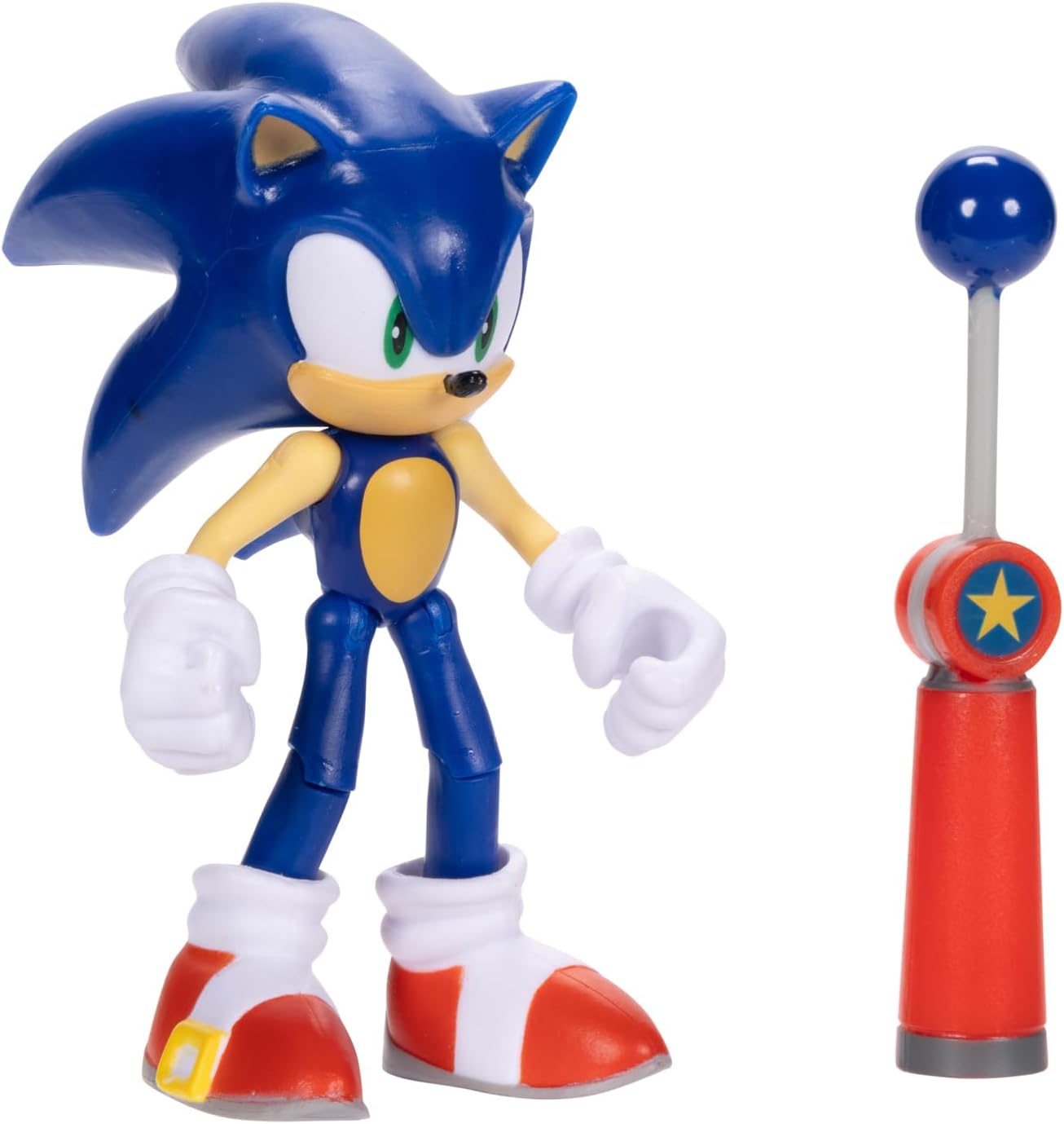 Sonic the Hedgehog 4-Inch Sonic Action Figure with Blue Checkpoint Accessory. Ages 3+ (Officially Licensed by Sega)