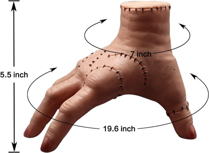 Wednesday Addams Family Hand Props, Halloween Cosplay Hand by Addams Family, Cosplay Hand Scary Props Decorations Gift for Family