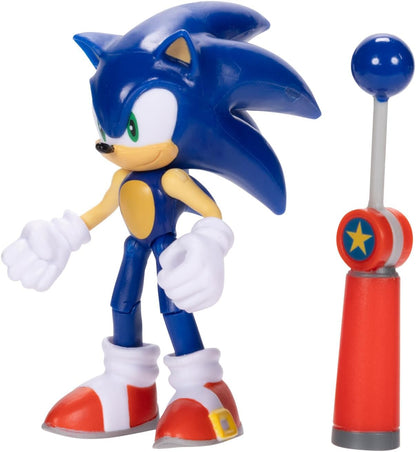 Sonic the Hedgehog 4-Inch Sonic Action Figure with Blue Checkpoint Accessory. Ages 3+ (Officially Licensed by Sega)
