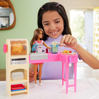 Barbie and Teresa Recipe for Friendship Doll and Kitchen Playset with 20+