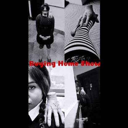 Wednesday Addams Family Hand Props, Halloween Cosplay Hand by Addams Family, Cosplay Hand Scary Props Decorations Gift for Family