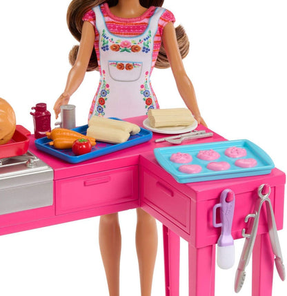 Barbie and Teresa Recipe for Friendship Doll and Kitchen Playset with 20+