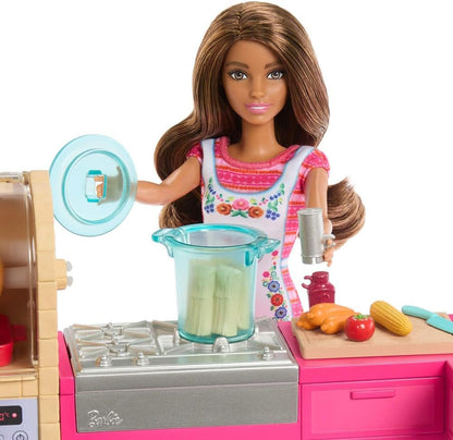 Barbie and Teresa Recipe for Friendship Doll and Kitchen Playset with 20+