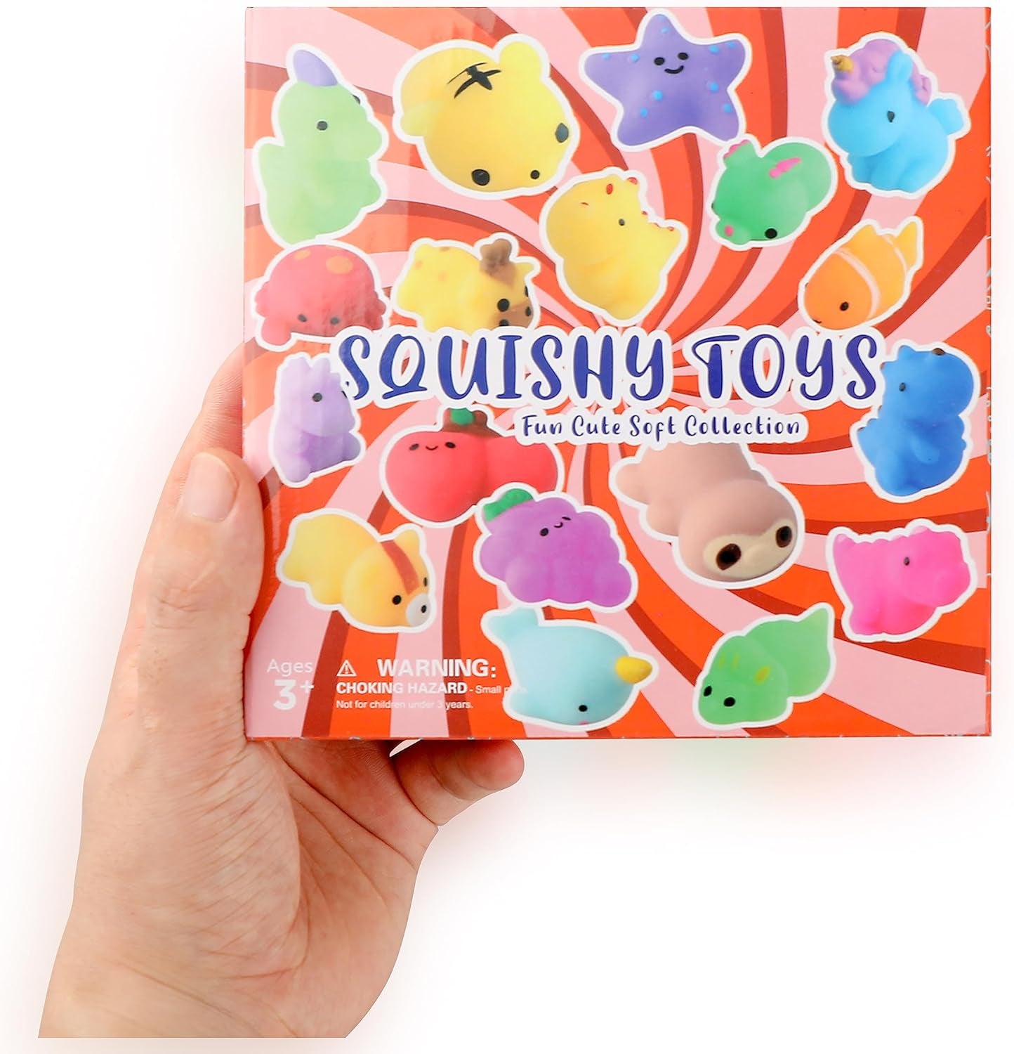 Squishies, 26 Pack Mochi Squishy Toys - Kawaii Cat Squishys Slow Rising Animals - Party Favors, Goodie Bag, Birthday Gifts, Mini Squishies Stress Reliever Toy Pack