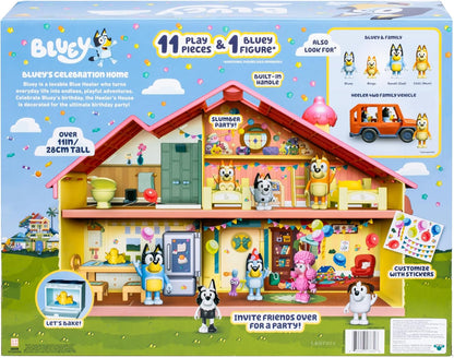 Celebration Home Playset – Birthday Party House with 11 Removable Furniture & Accessories, Includes Exclusive Birthday Figure, Imaginative Play Toy for Kids, Ages 3+
