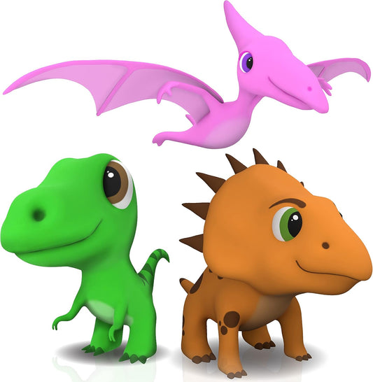 Mold Free Dinosaur Bath Toys, No Hole Bath Toys for Toddlers, Bathtub Dinosaur Set for Kids, No Mold Floating Water Dino Set for Pool, Bpa-Free Safe Fun, Infant Babies Ages 1 3 6 12 18 Mo