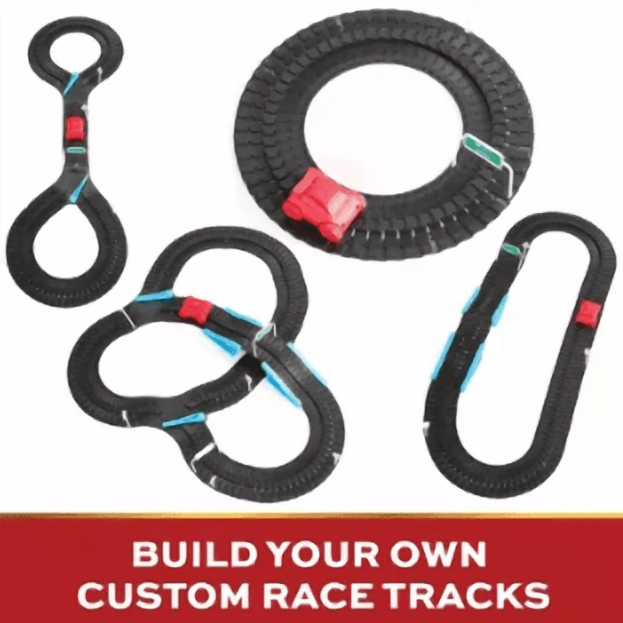 FAO Schwarz Vehicle Car Build & Race Roadway 287 Piece Track Play Set