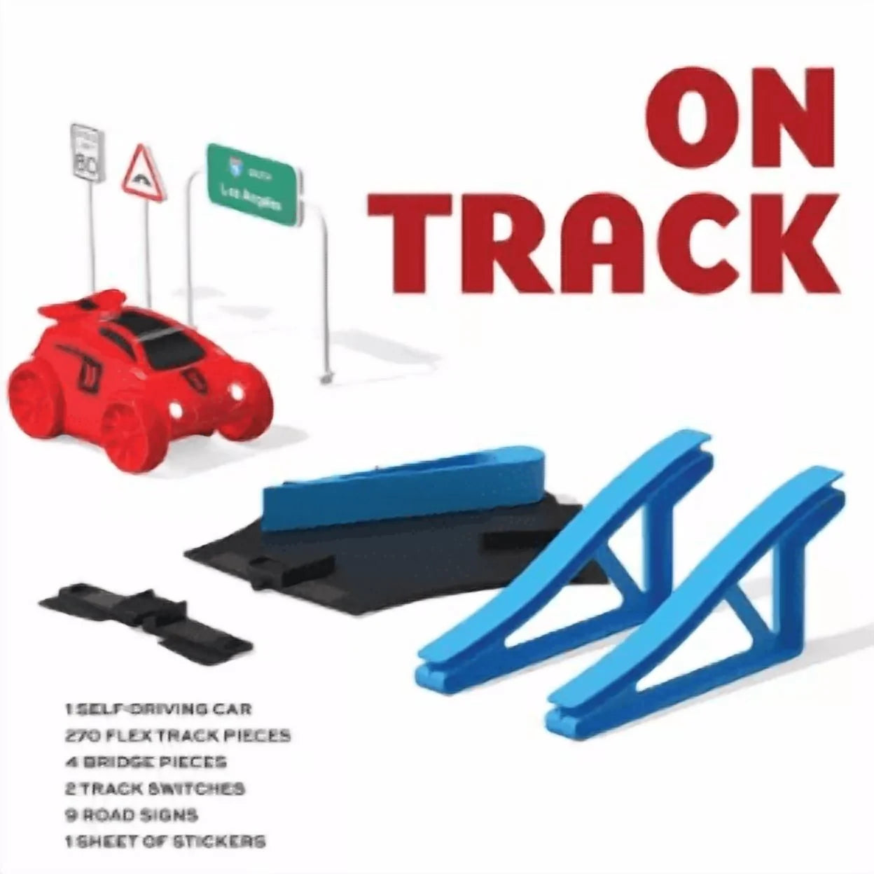 FAO Schwarz Vehicle Car Build & Race Roadway 287 Piece Track Play Set