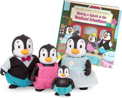 Li’L Woodzeez – Friendz Club Farm Set – Duck, Sheep, Pig, Cow – Set of 4 Collectible Posable Doll Figures – Pretend Play Gift Toy for Kids Age 3+