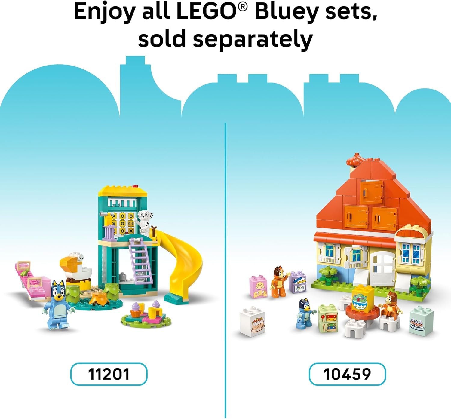 DUPLO Bluey Ice Cream Trip with Bluey - Toddler Toy for Kids, Boys, and Girls Ages 2+ - Includes Bluey Figure and Ice Cream Toy Stand - Sensory Toy for Pretend Play - Preschool Gift Idea - 10458